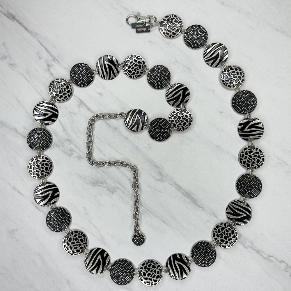 Chico's Animal Print Disc Chain Belt 2X/3X ✨
